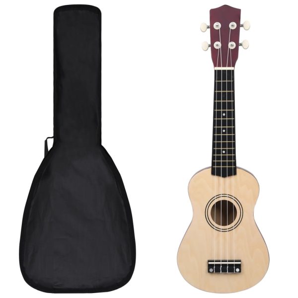 Set dječjeg ukulelea Soprano s torbom boja svijetlog drva 21 "