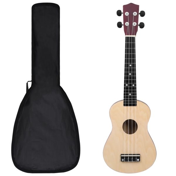 Set dječjeg ukulelea Soprano s torbom boja svijetlog drva 23 "