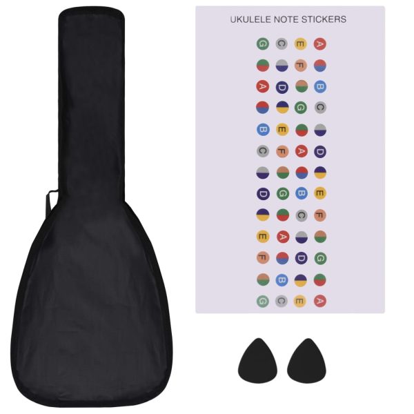 Set dječjeg ukulelea Soprano s torbom boja tamnog drva 21 " - Slika 3