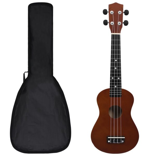 Set dječjeg ukulelea Soprano s torbom boja tamnog drva 23 "