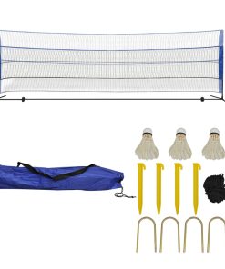 Set za Badminton s Mrežom i Lopticama 500x155 cm