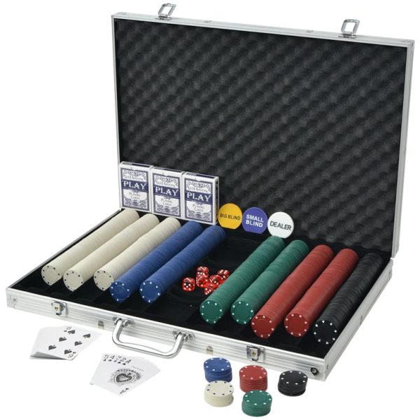 Set za Poker s 1000 Žetona Aluminijum