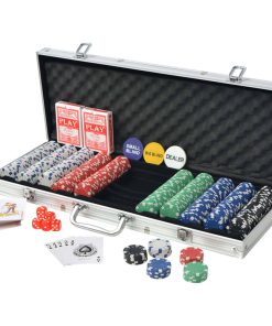 Set za Poker s 500 Žetona Aluminijum