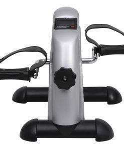 Sivi mini sobni bicikl za kardio vježbanje