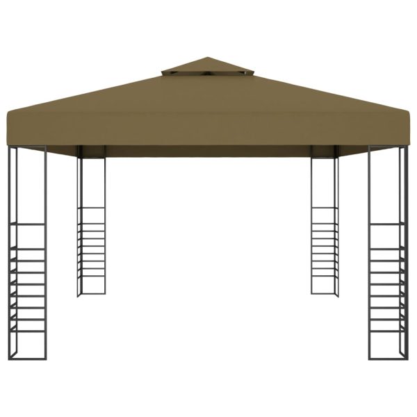 Sjenica 3 x 4 m smeđe-siva 180 g/m² - Image 3