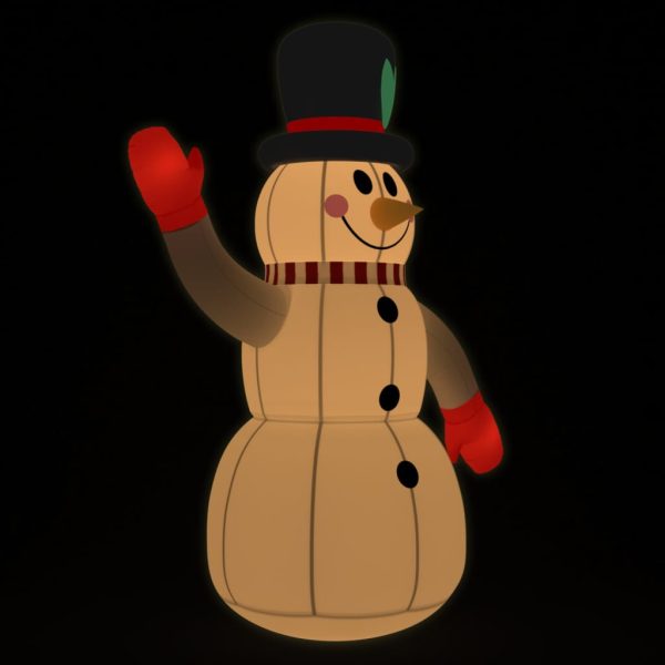 Snjegović na napuhavanje s LED svjetlima 120 cm
