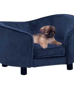 Sofa za pse plava 69 x 49 x 40 cm plišana