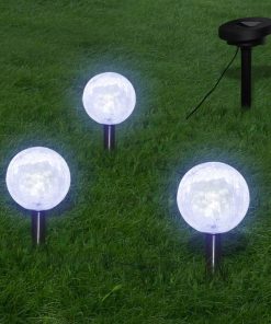 Solarna zdjela 3 LED vrtne svjetiljke sa solarnim panelima