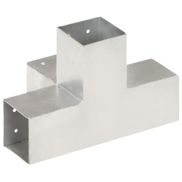 Spojnik za stupove u X-obliku od pocinčanog metala 81 x 81 mm - Slika 4