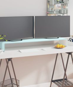Stalak za TV /Monitor  Staklo Bijeli 110x30x13 cm