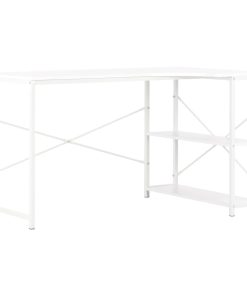 Stol za računalo bijeli 120 x 72 x 70 cm