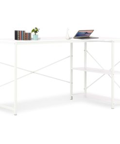 Stol za računalo bijeli 120 x 72 x 70 cm