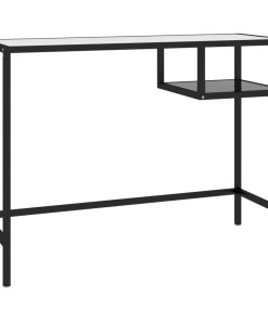 Stol za računalo crni 100 x 36 x 74 cm stakleni