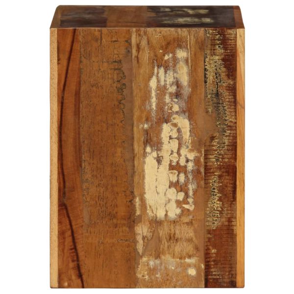 Stolac od masivnog obnovljenog drva 40 x 30 x 40 cm - Slika 3
