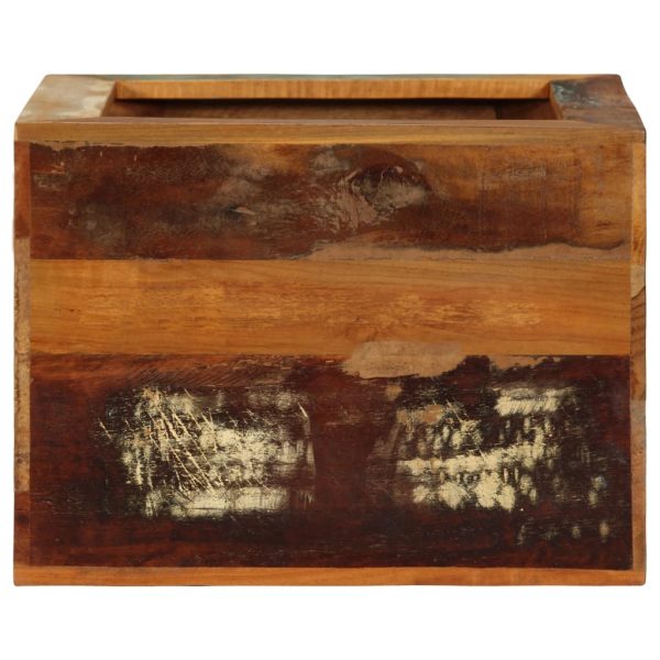 Stolac od masivnog obnovljenog drva 40 x 30 x 40 cm - Slika 4
