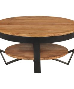 Stolić za kavu 65 x 65 x 32 cm od masivnog bagremovog drva