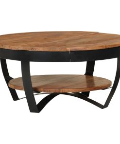 Stolić za kavu 65 x 65 x 32 cm od masivnog bagremovog drva
