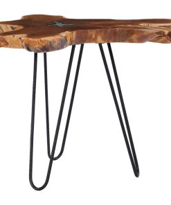 Stolić za kavu 70 x 45 cm od tikovine i poliesterske smole