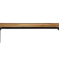 Stolić za kavu od grubog drva manga i čelika 110 cm
