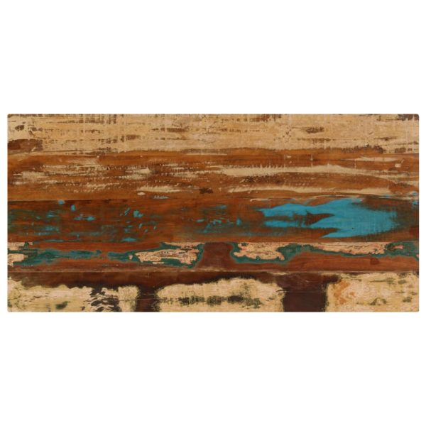 Stolić za kavu od obnovljenog drva i čelika 100 x 50 x 35 cm - Slika 4