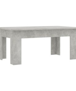 Stolić za kavu siva boja betona 100 x 60 x 42 cm od iverice