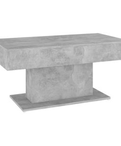 Stolić za kavu siva boja betona 96 x 50 x 45 cm od iverice