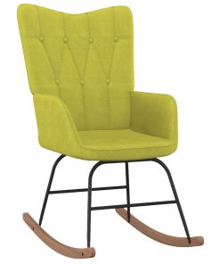 Stolica za ljuljanje od tkanine zelena