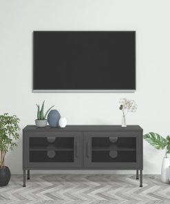 TV ormarić antracit 105 x 35 x 50 cm čelični