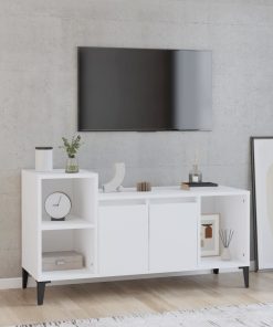 TV ormarić bijeli 100 x 35 x 55 cm od konstruiranog drva