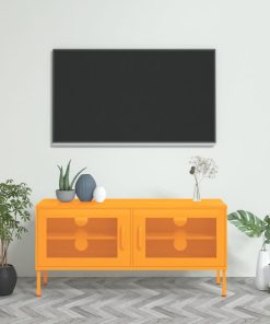 TV ormarić boja senfa 105 x 35 x 50 cm čelični