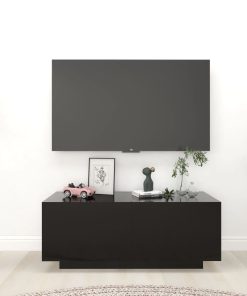 TV ormarić crni 100 x 35 x 40 cm od iverice