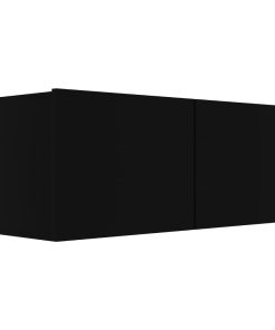TV ormarić crni 80 x 30 x 30 cm od iverice