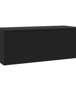 TV ormarić crni 80 x 34 x 30 cm od iverice