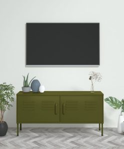 TV ormarić maslinasti 105 x 35 x 50 cm čelični