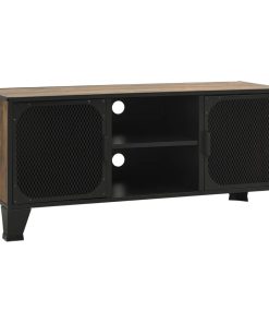 TV ormarić rustični smeđi 105 x 36 x 47 cm od metala i MDF-a