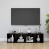 TV ormarići 4 kom crni 37 x 35 x 37 cm od iverice