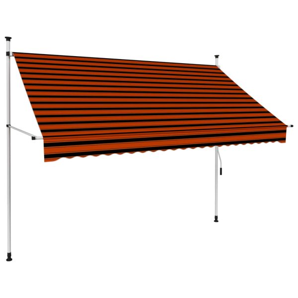 Tenda na ručno uvlačenje 250 cm narančasto-smeđa