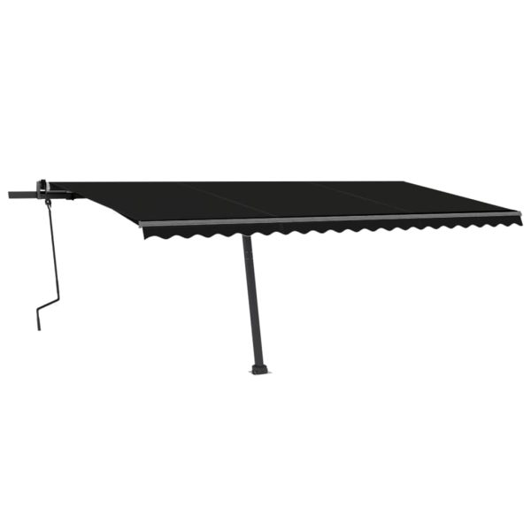 Tenda na ručno uvlačenje s LED svjetlima 500 x 300 cm antracit - Image 4