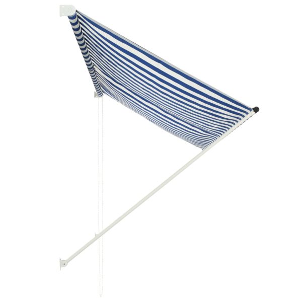 Tenda na uvlačenje 250 x 150 cm plavo-bijela - Image 3