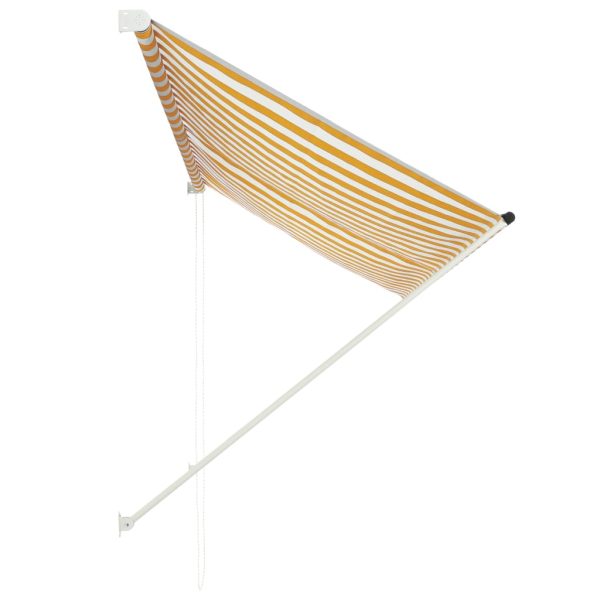 Tenda na uvlačenje 250 x 150 cm žuto-bijela - Image 3