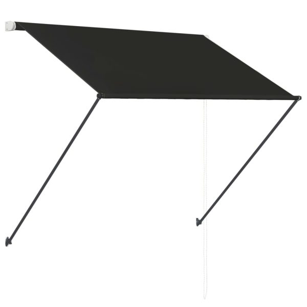 Tenda na uvlačenje s LED svjetlima 100 x 150 cm antracit - Image 4