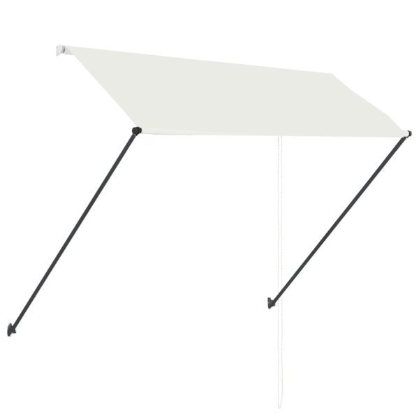 Tenda na uvlačenje s LED svjetlima 250 x 150 cm krem - Image 4