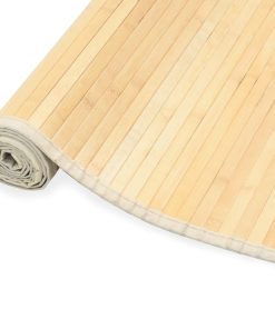 Tepih od bambusa 100 x 160 cm prirodne boje
