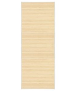 Tepih od bambusa 80 x 200 cm prirodna boja