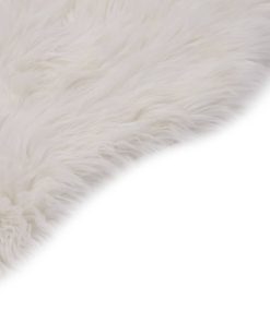 Tepih od umjetne ovčje kože 60 x 90 cm bijeli