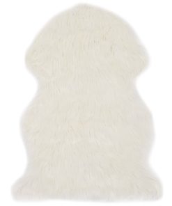 Tepih od umjetne ovčje kože 60 x 90 cm bijeli