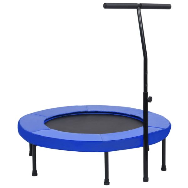 Trampolin za vježbanje s ručkom i sigurnosnim jastučićem 102 cm