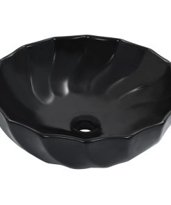 Umivaonik 46 x 17 cm keramički crni