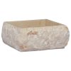 Umivaonik krem 30 x 30 x 13 cm mramorni