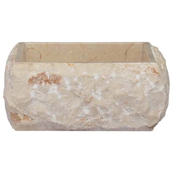 Umivaonik krem 30 x 30 x 13 cm mramorni